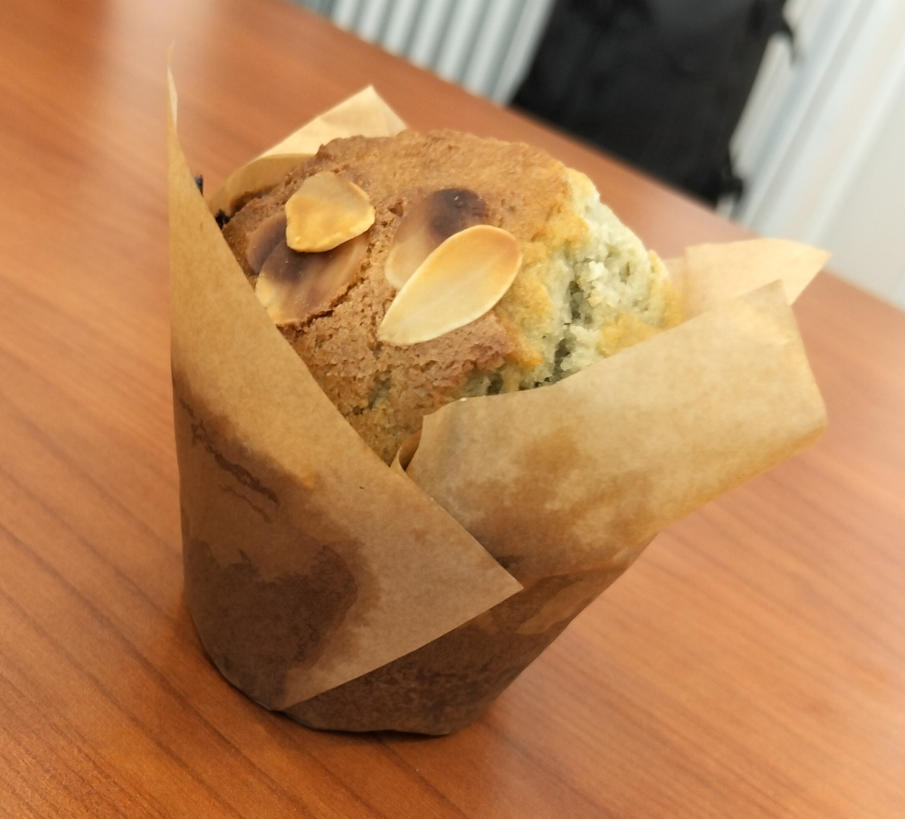 Muffin pistache et chocolat blanc